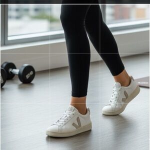 Veja T3 White Lace Up Women’s Athletic Sneakers